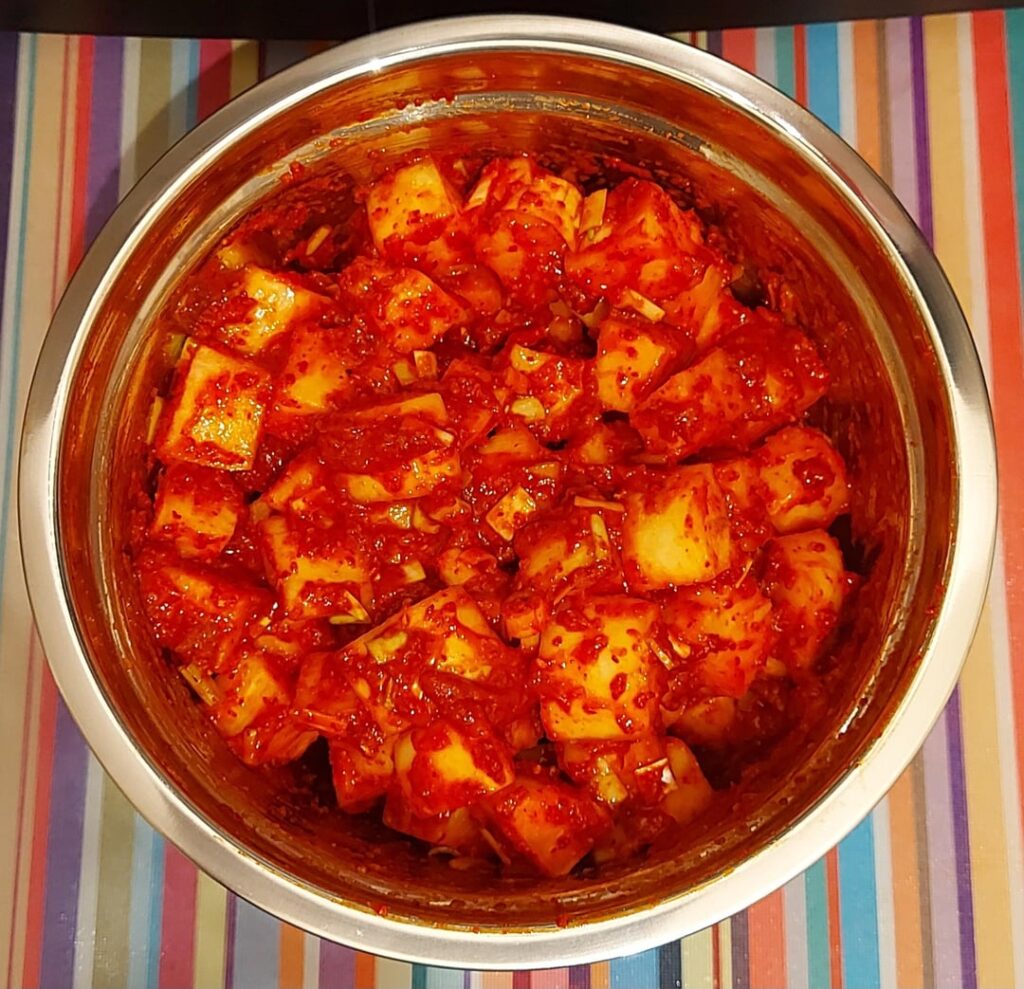I've made radish kimchi! 😲