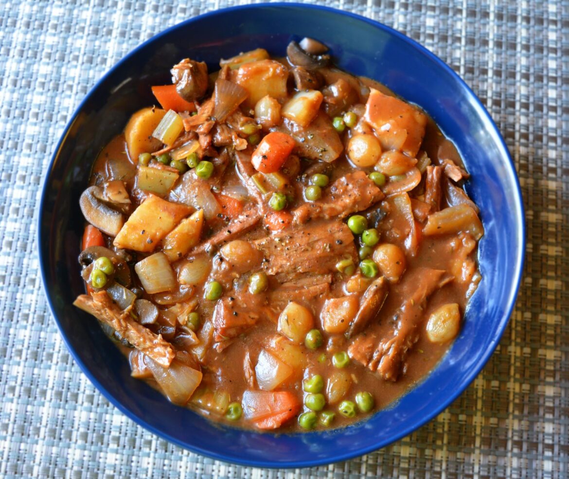 319 cal 25 P. Made a stew with leftover plant based loin