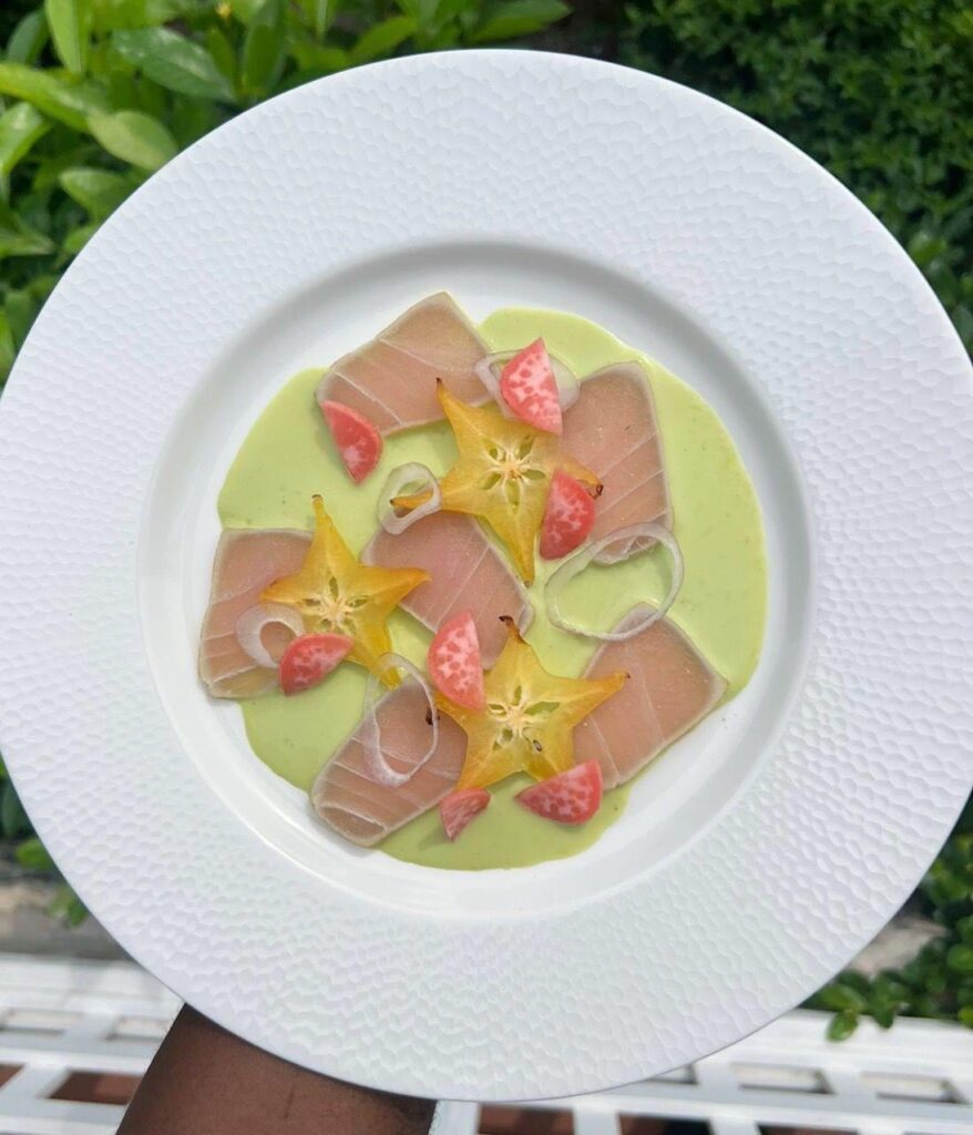 Marlin Mi Cuit, Starfruit, Habanada and Lime Leche de Tigre