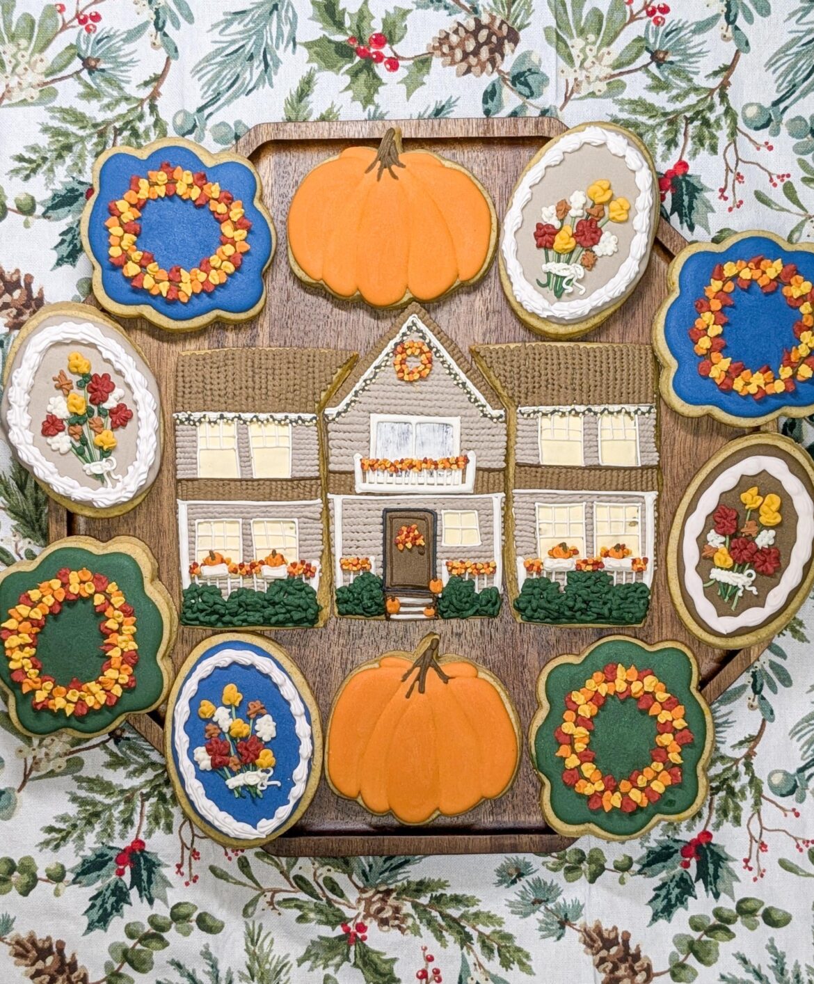 Cookie'd a friend's house for her birthday