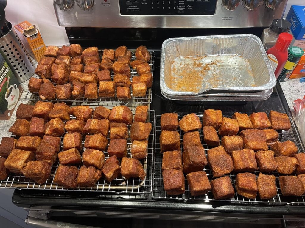 First time Pork Belly Burnt Ends