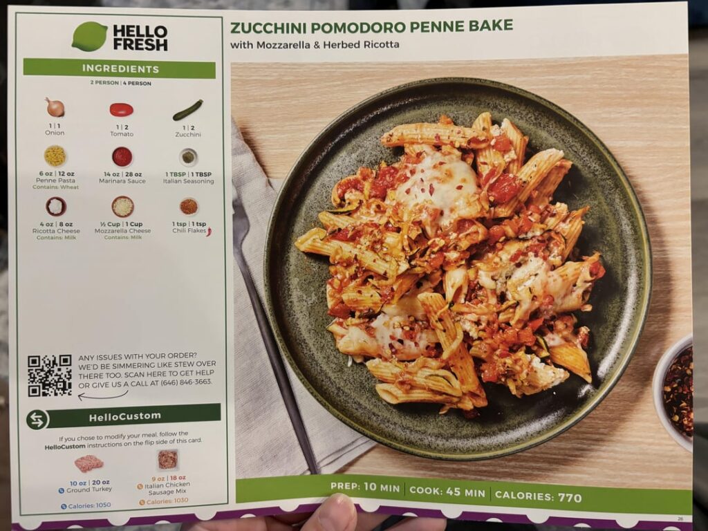 Zucchini Pomodoro Penne Bake 9/10