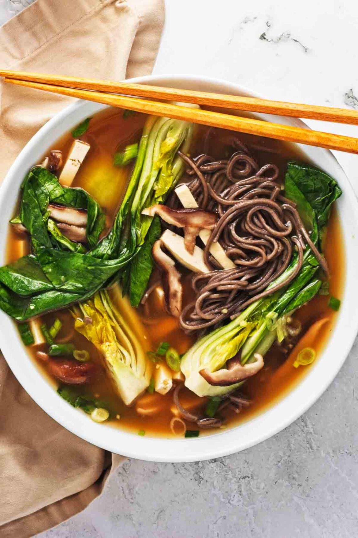 Easy Soba Noodles Soup