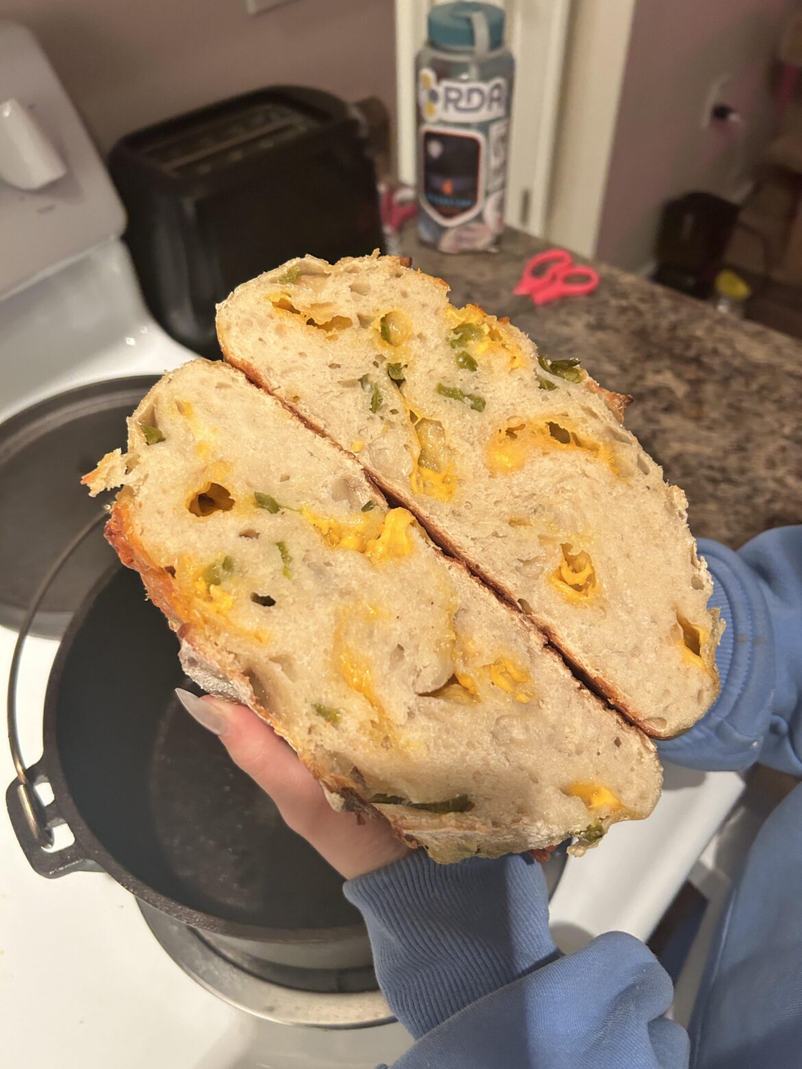 6th loaf is Cheddar Jalapeño! Help this beginner out please