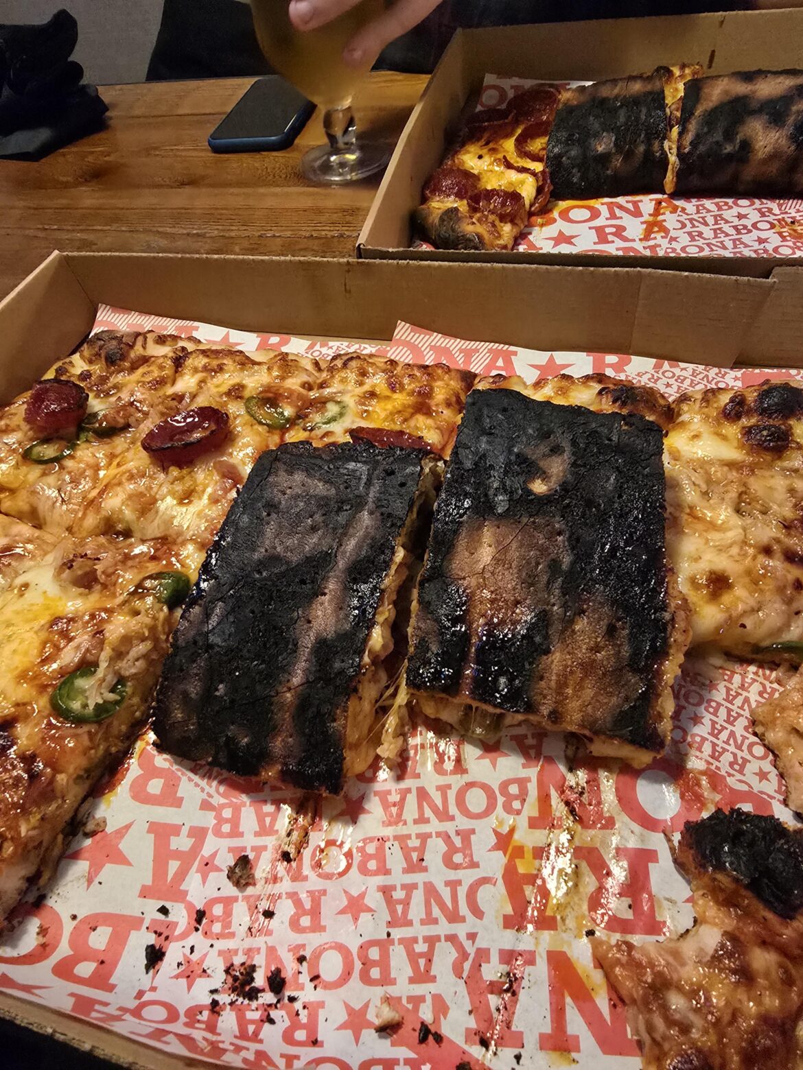 Not much of a crime, but pizza is a treat for me, and this was terrible
