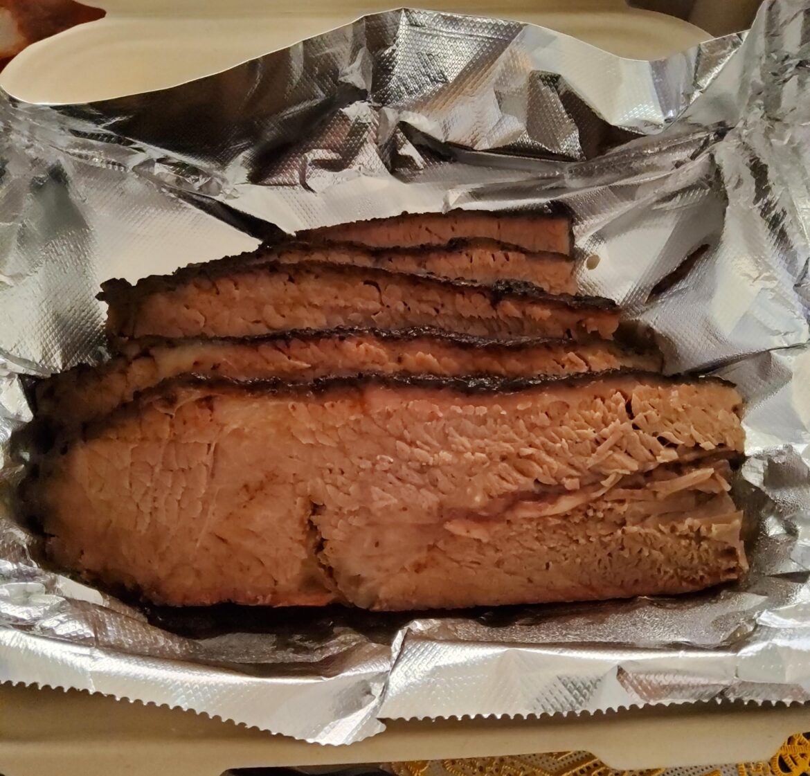 Moist brisket from Willingham's BBQ in Redondo Beach.