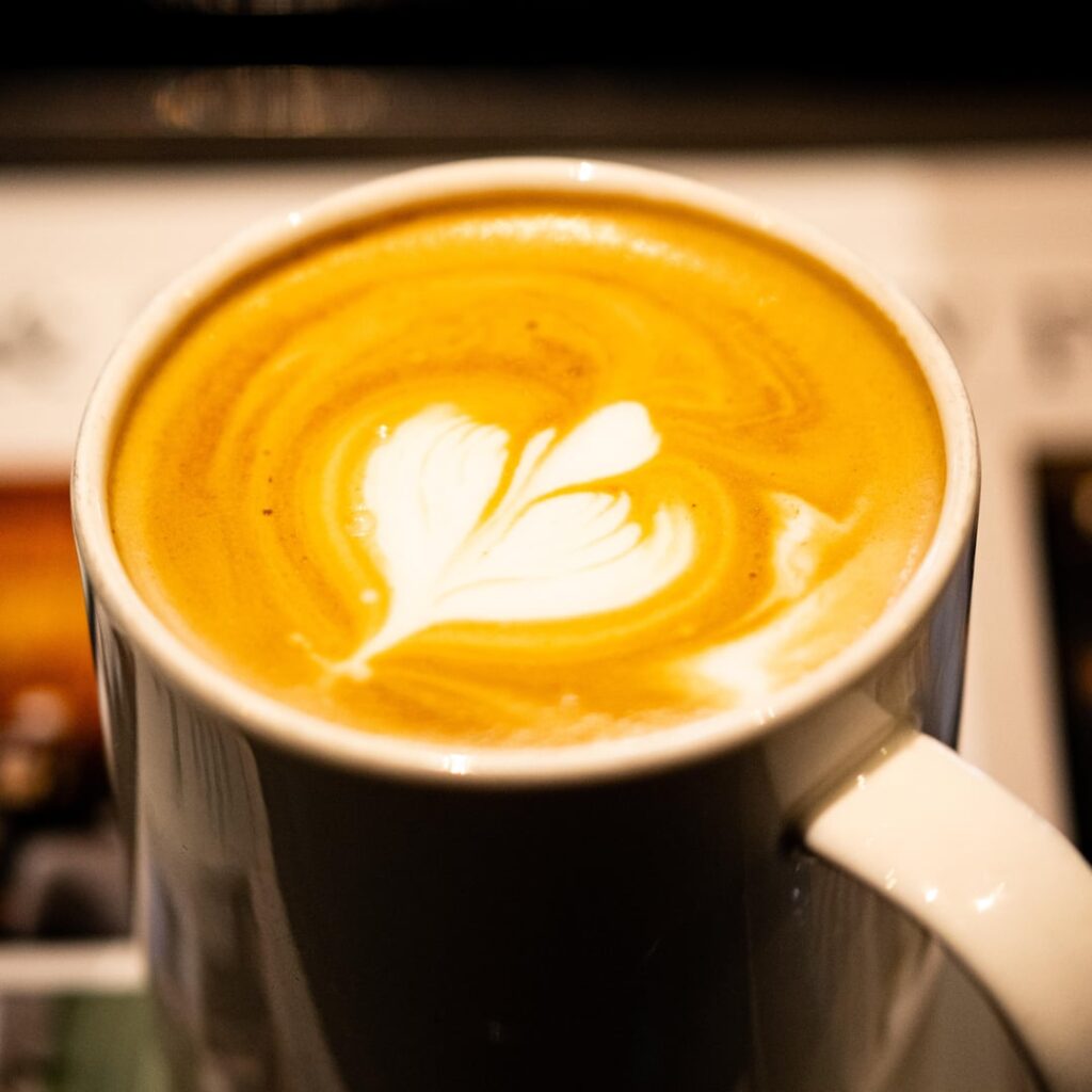 Todays latte. And cool stuff cafe.