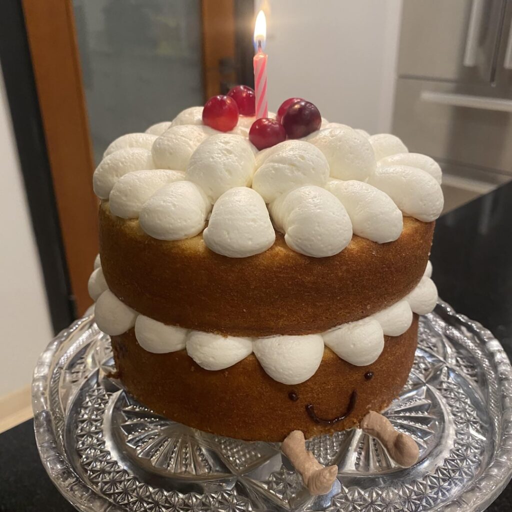 I made a Cranberry Jellycat Cake