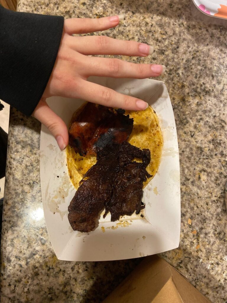 Calories in the chorizo and carne asada?