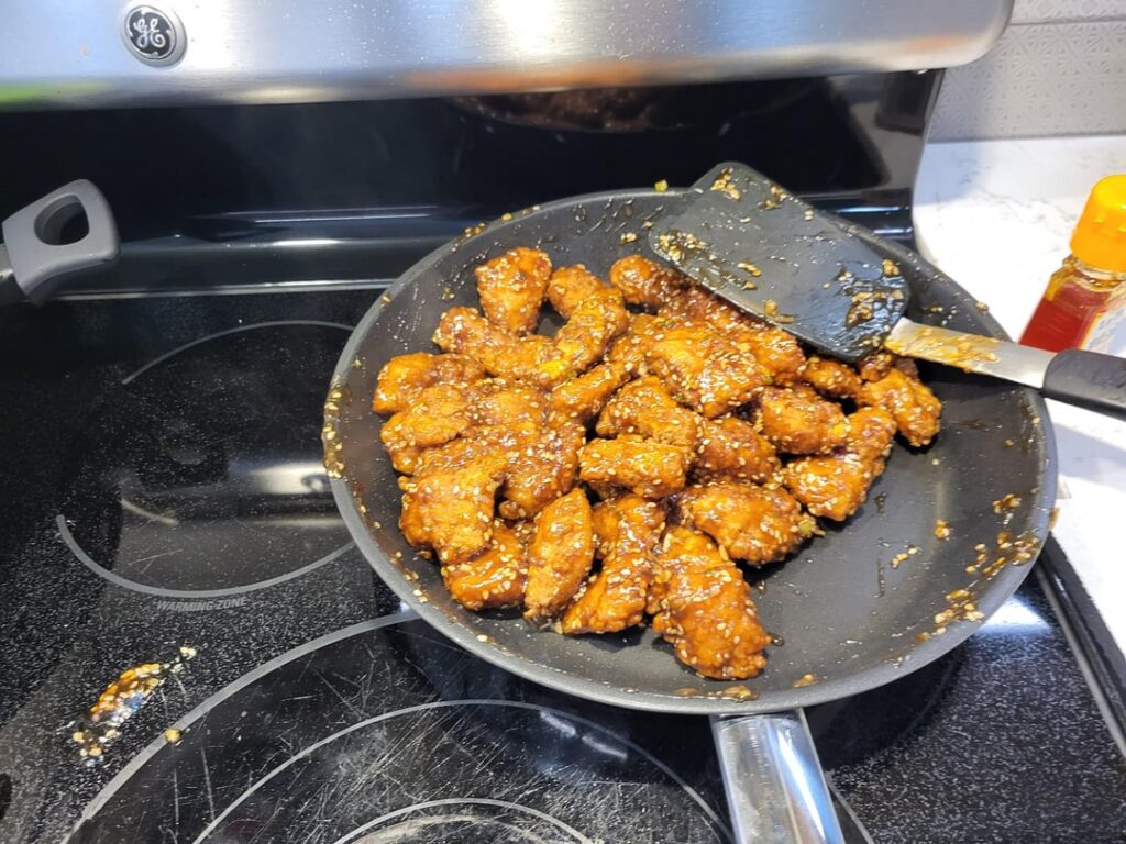 Inspired by a post yesterday, I too made Kenji's Sesame Chicken.