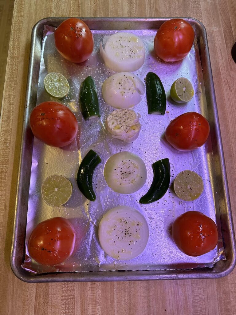 Oven roasted red salsa Oven roasted red salsa