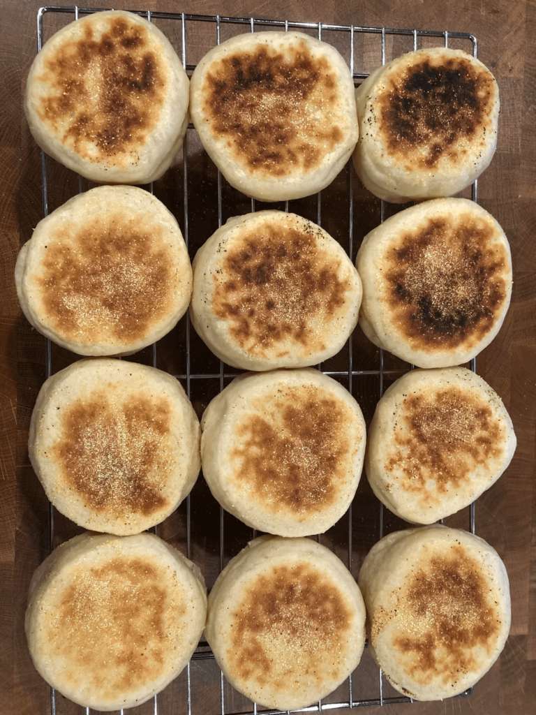 Came home wasted at 1am and made English muffin dough that rose overnight. They turned out to be my best batch ever and I have no idea how to replicate what I did.