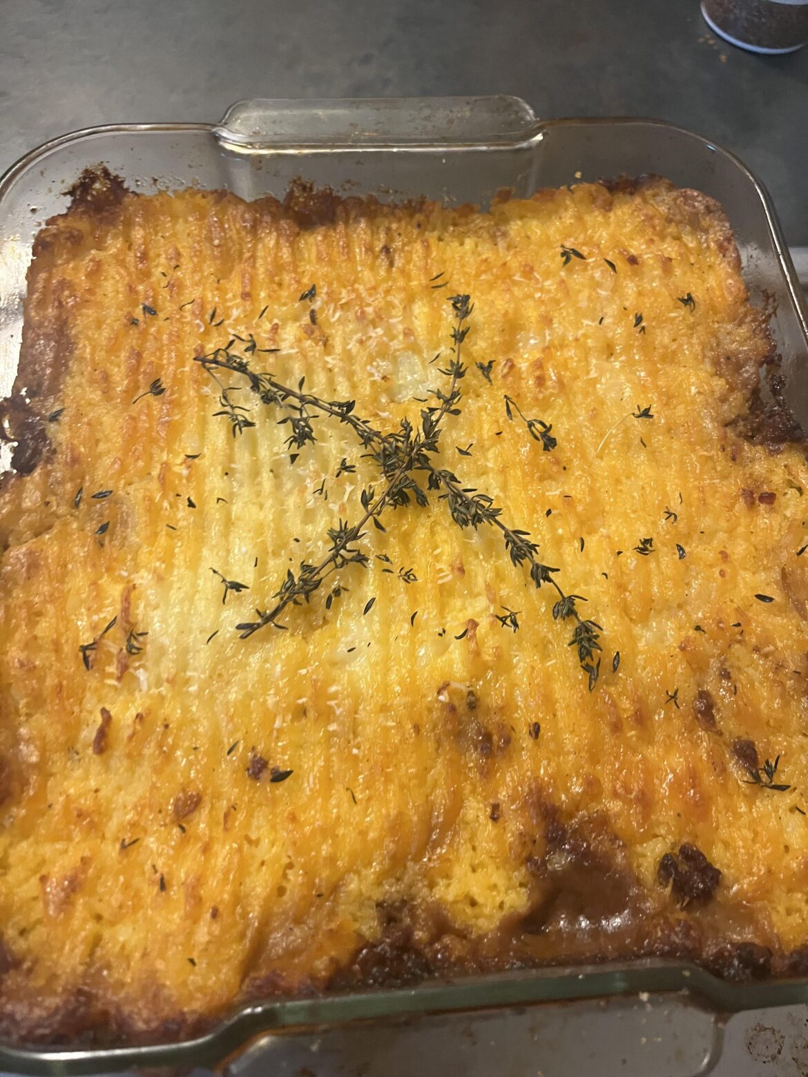Homemade shepherd’s pie