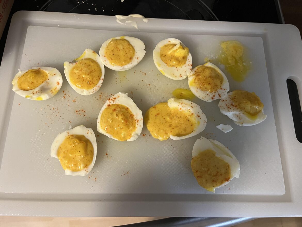 I made soft boiled deviled eggs