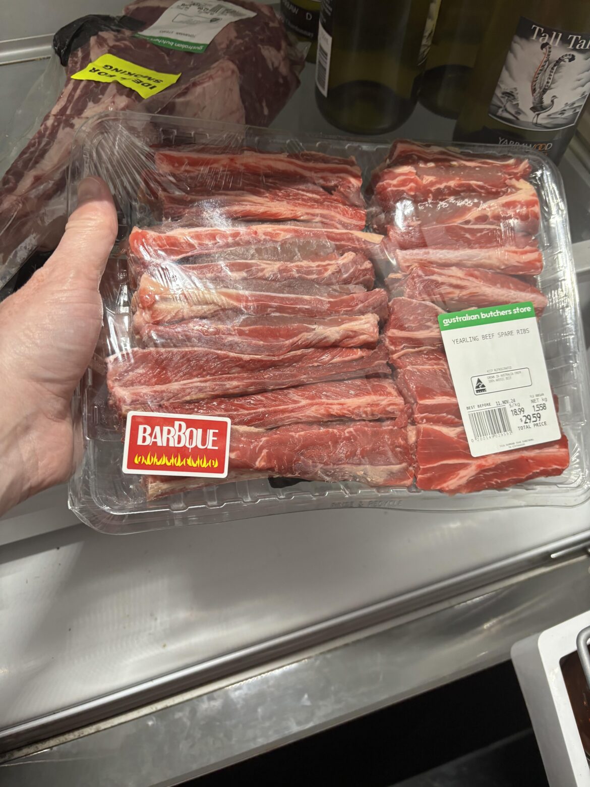What is the best way to cook these short spare beef ribs on my smoker?