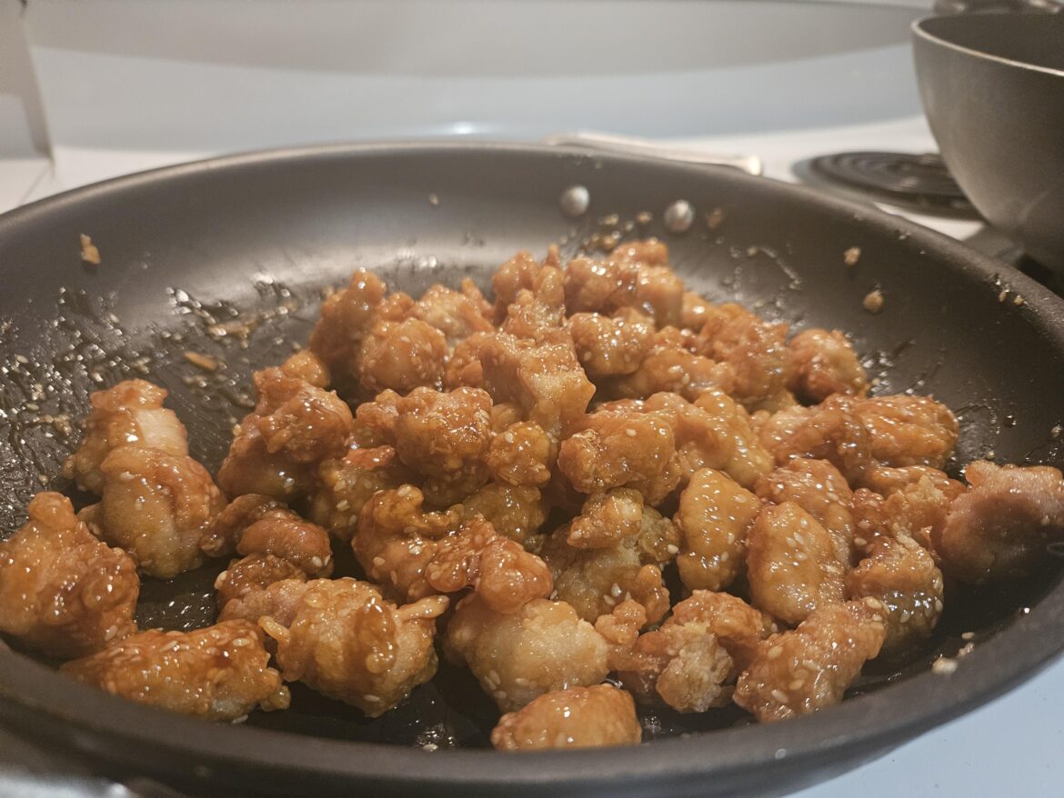 I made Kenjis sesame chicken tonight! First time ever deep frying anything so I was terrified the whole time. Turned out amazing!