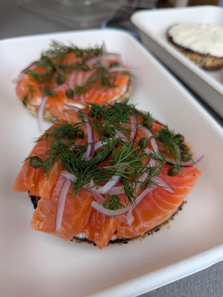 olive and rose long beach - lox bagel