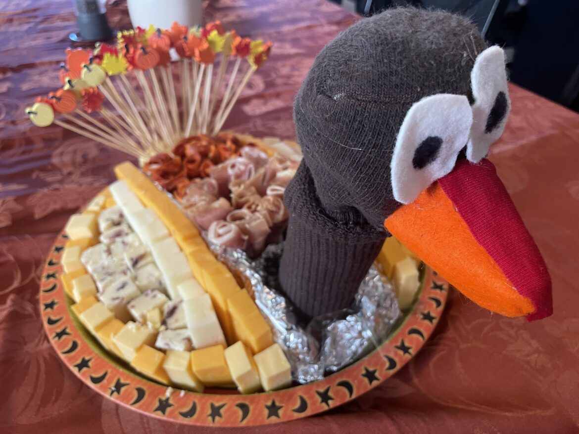 My dad made this hilarious charcuterie plate!