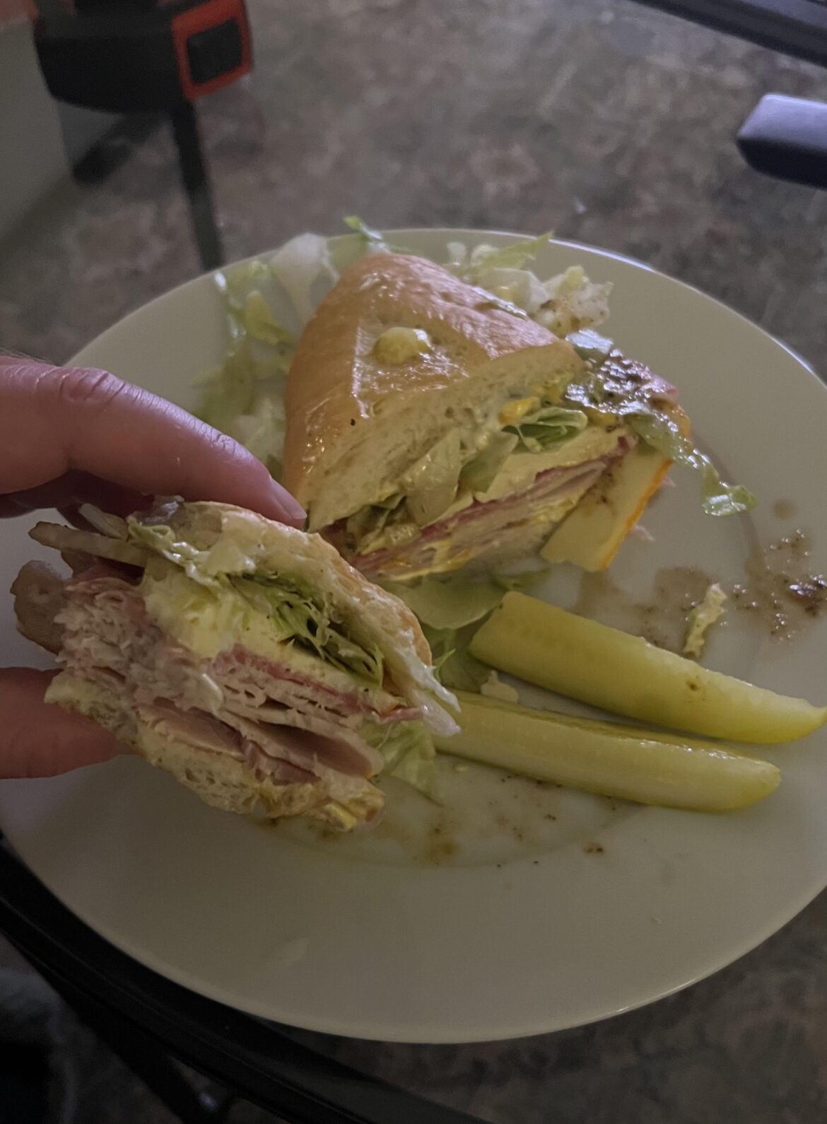 Turkey, ham, salami and muenster