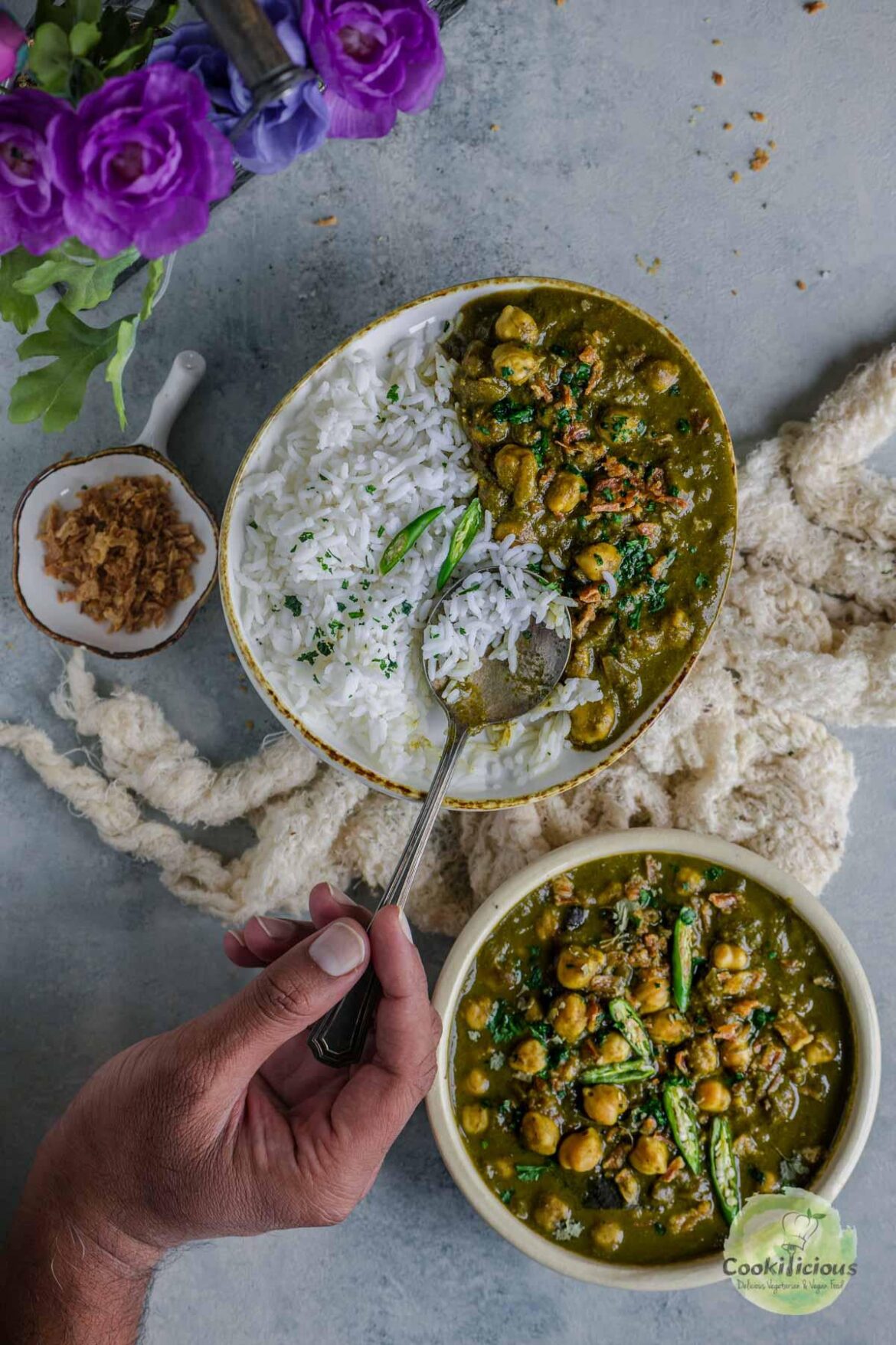 Chana Palak | Chickpea Spinach Curry