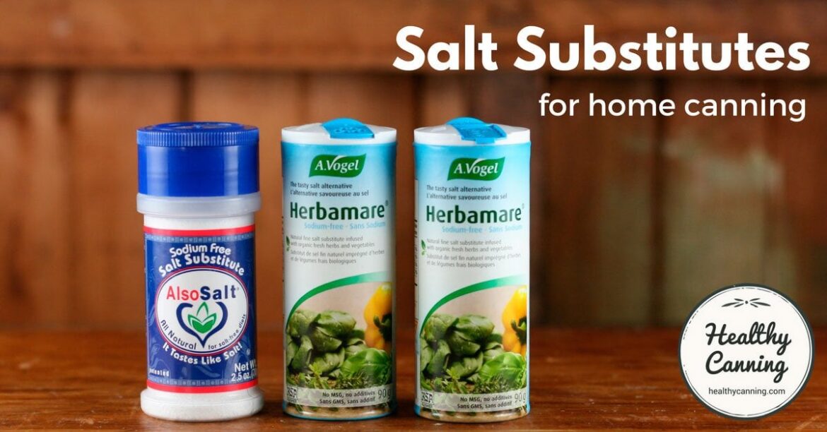 Salt substitutions Salt substitutions
