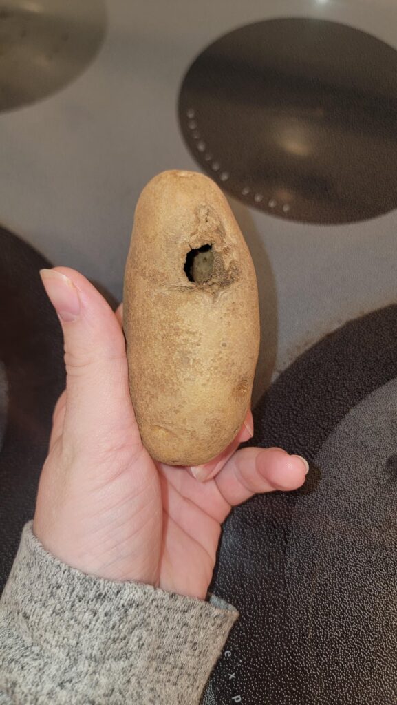 Holey potato