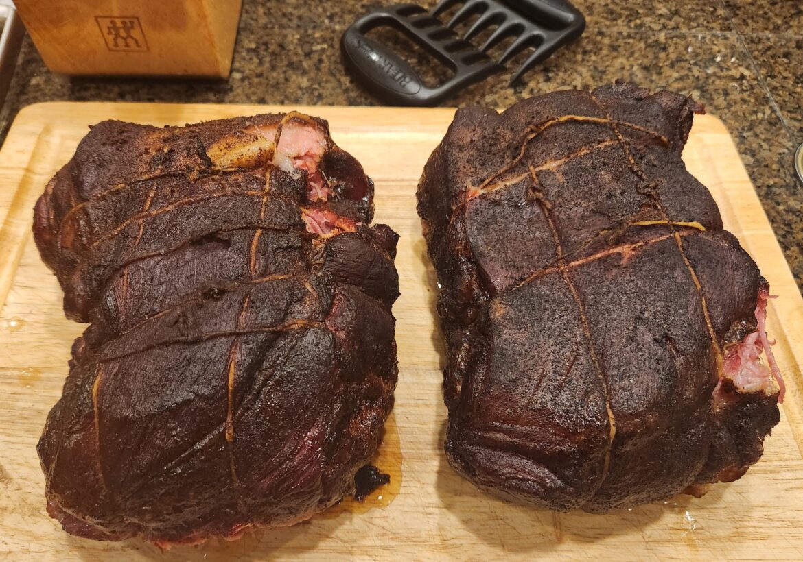 Gotta a free hour of cooking time on the pork shoulder Sunday morning