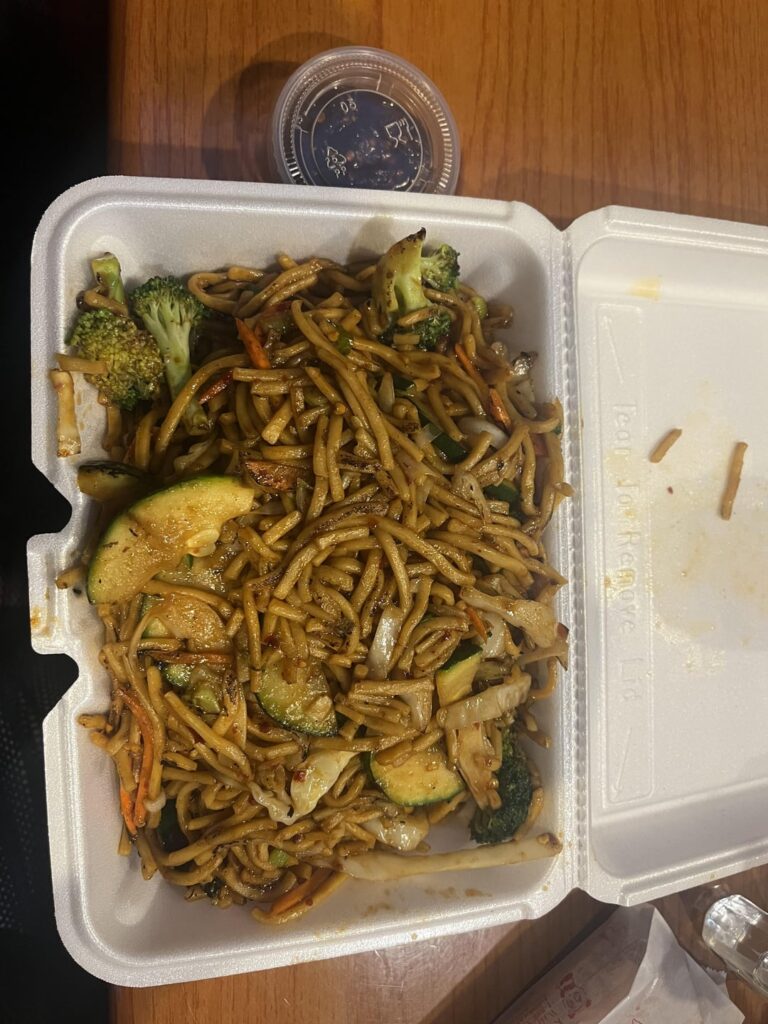 how many calories in my veggie lo mein?