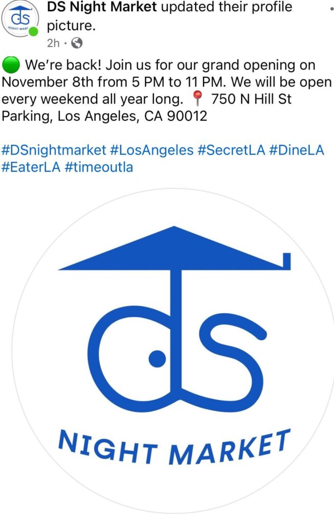 DS Night Market Update