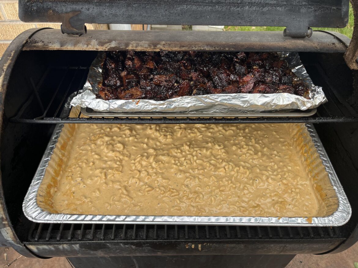 Smoked Mac and Burnt Ends
