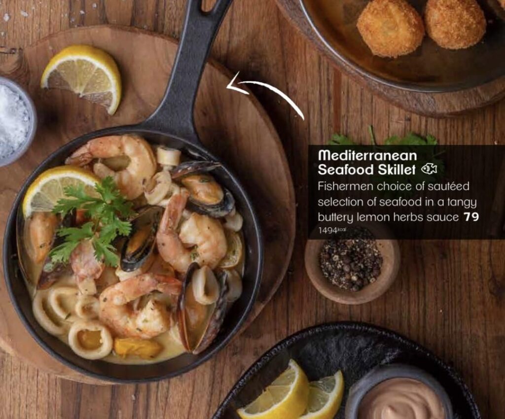 Is this Mediterranean seafood skillet really 1494 calories?