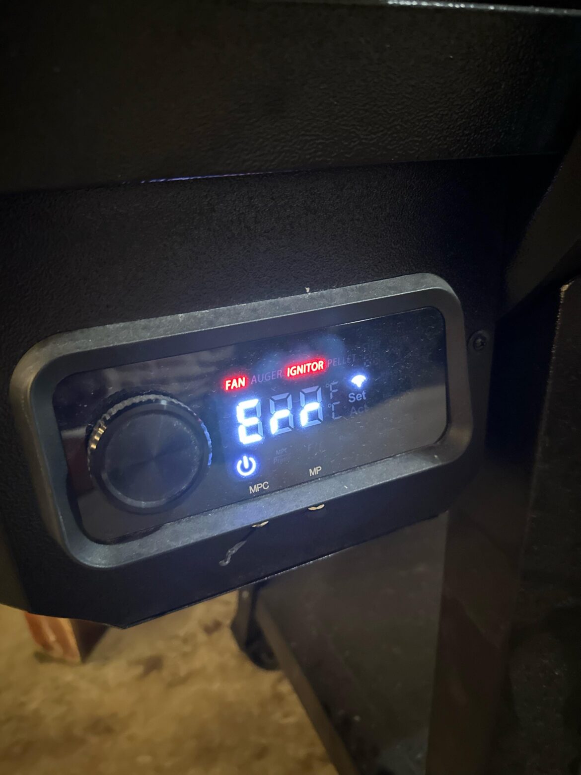 Just bought a Pit Boss from Lowe’s and plugged it in and this is flashing on my screen