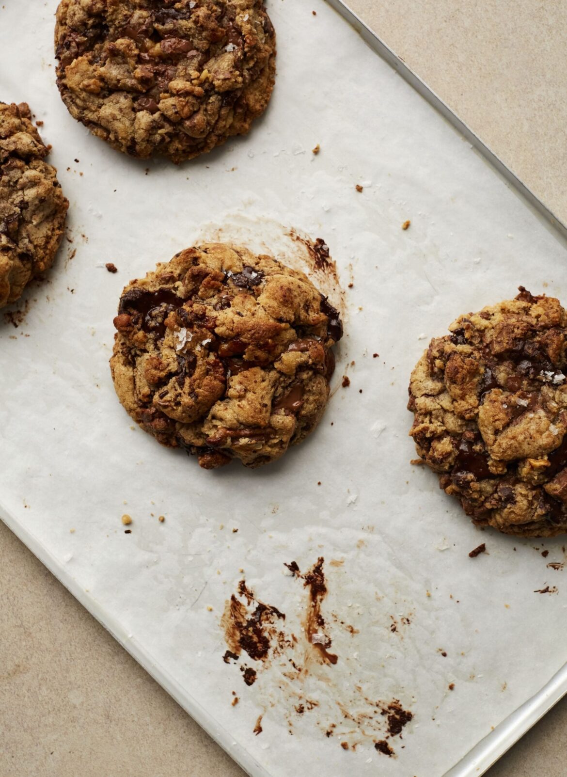 Miso walnut chocolate chip cookies