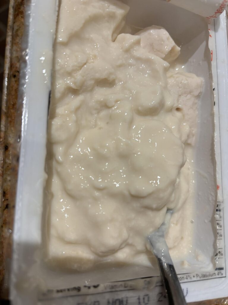 Extra soft tofu looks like curds?