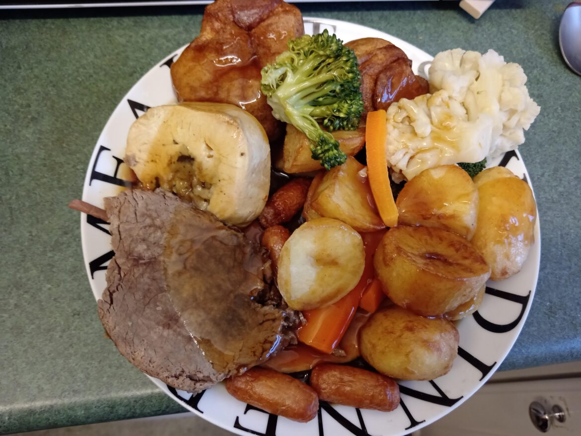 Roast dinner (restaurant delivered)