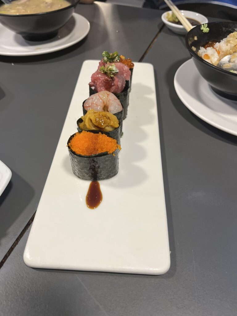 Sushi in Donggang Township, Taiwan