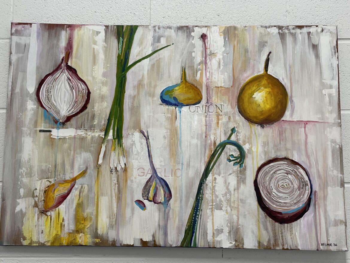 My boss’s wife painted this for my office 😍