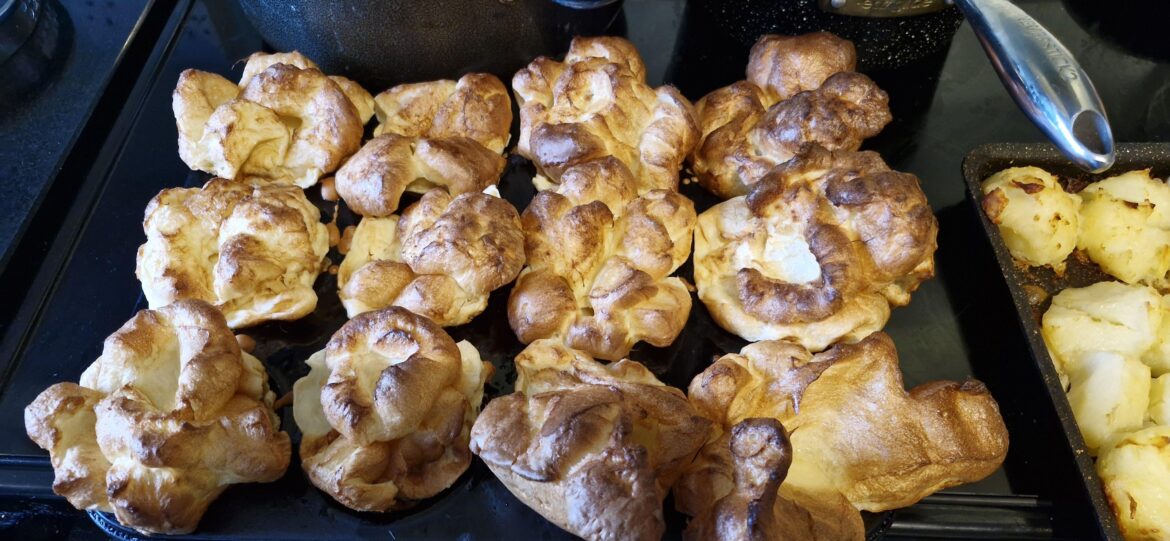 Today's Yorkshire puddings turned out great.
