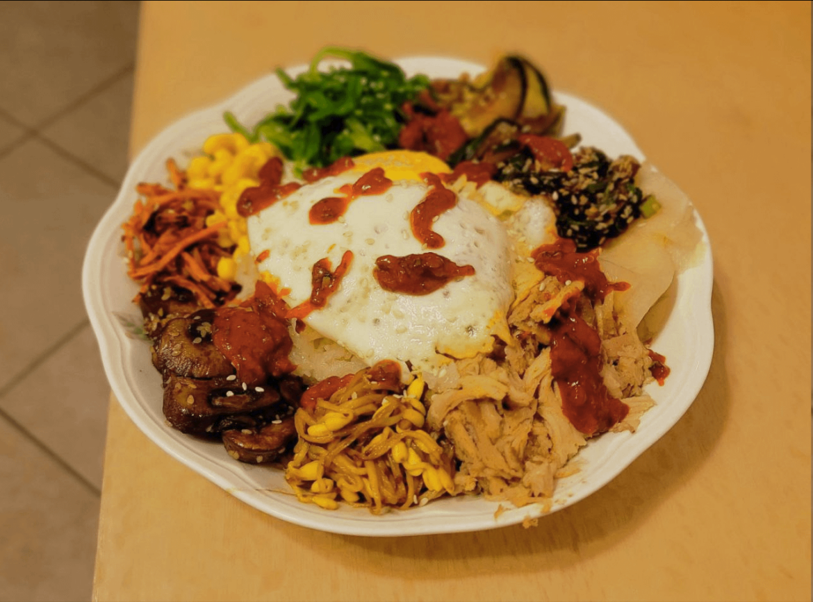 My first attempt at bibimbap at home