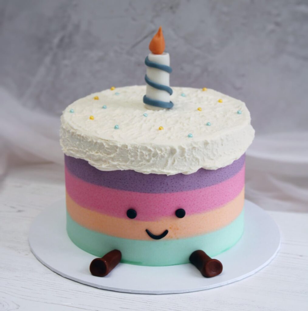 I was asked to make a cake inspired by this Jellycat toy cake and I think it came out really cute!