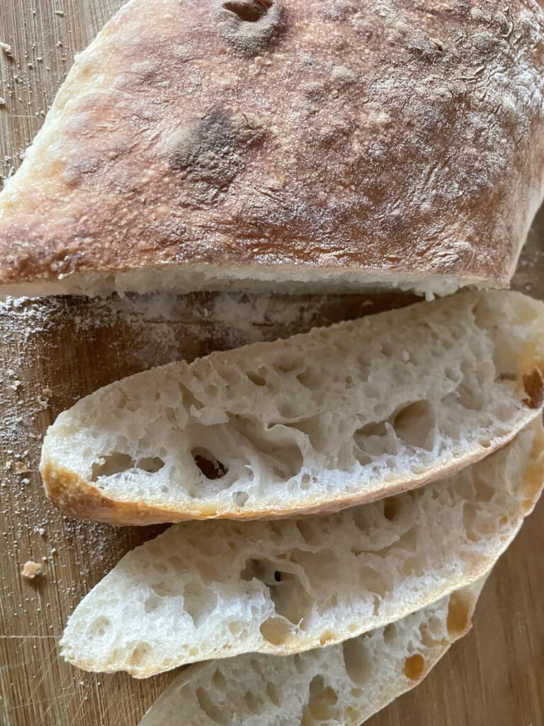 Fist try at ciabatta!