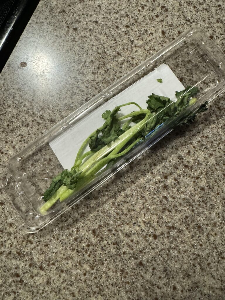 Hello “fresh” with the cilantro