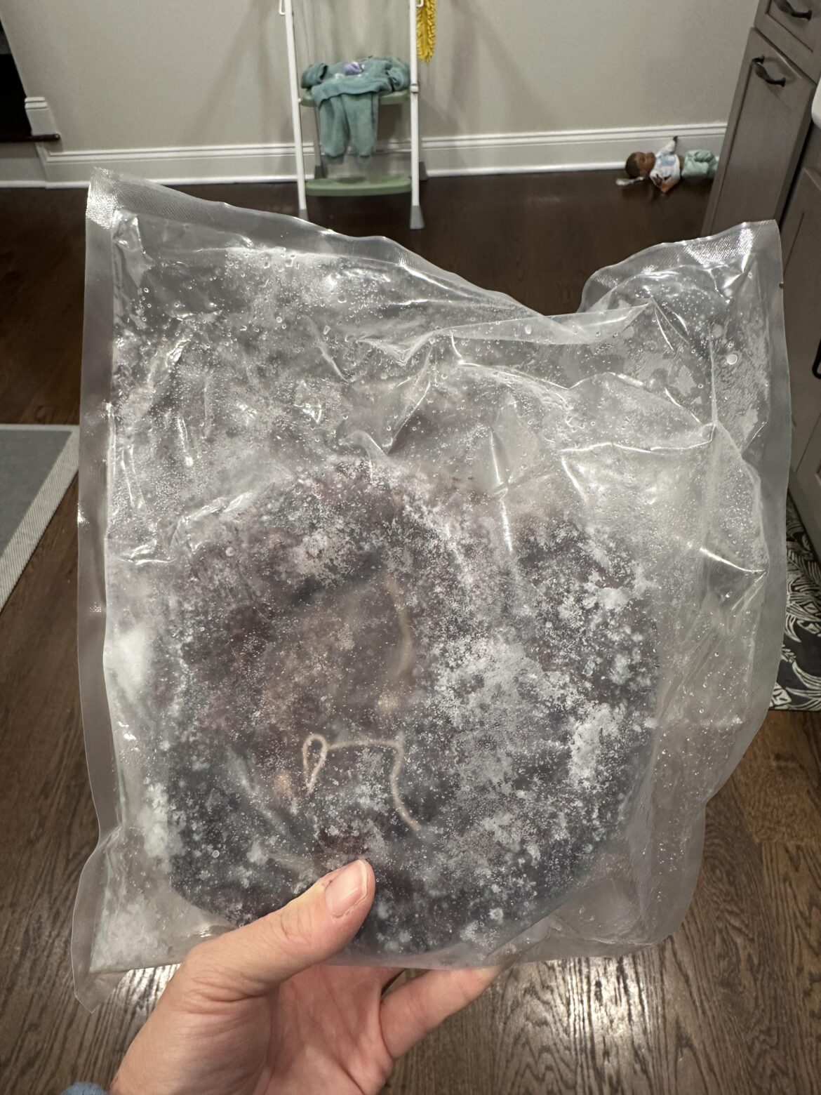 Best way to reheat frozen soondae?? Shop owner said to microwave for 8 minutes but scared of it getting dry and crusty