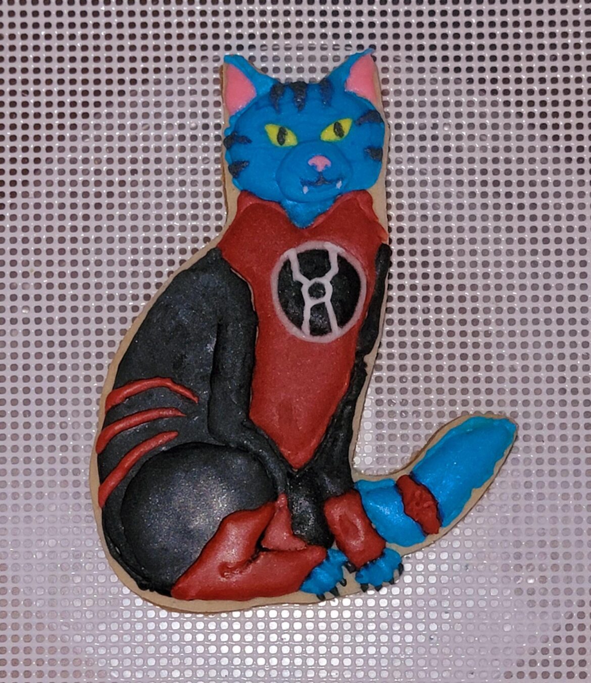 Red Lantern Dex-Starr I decorated between last night & this morning