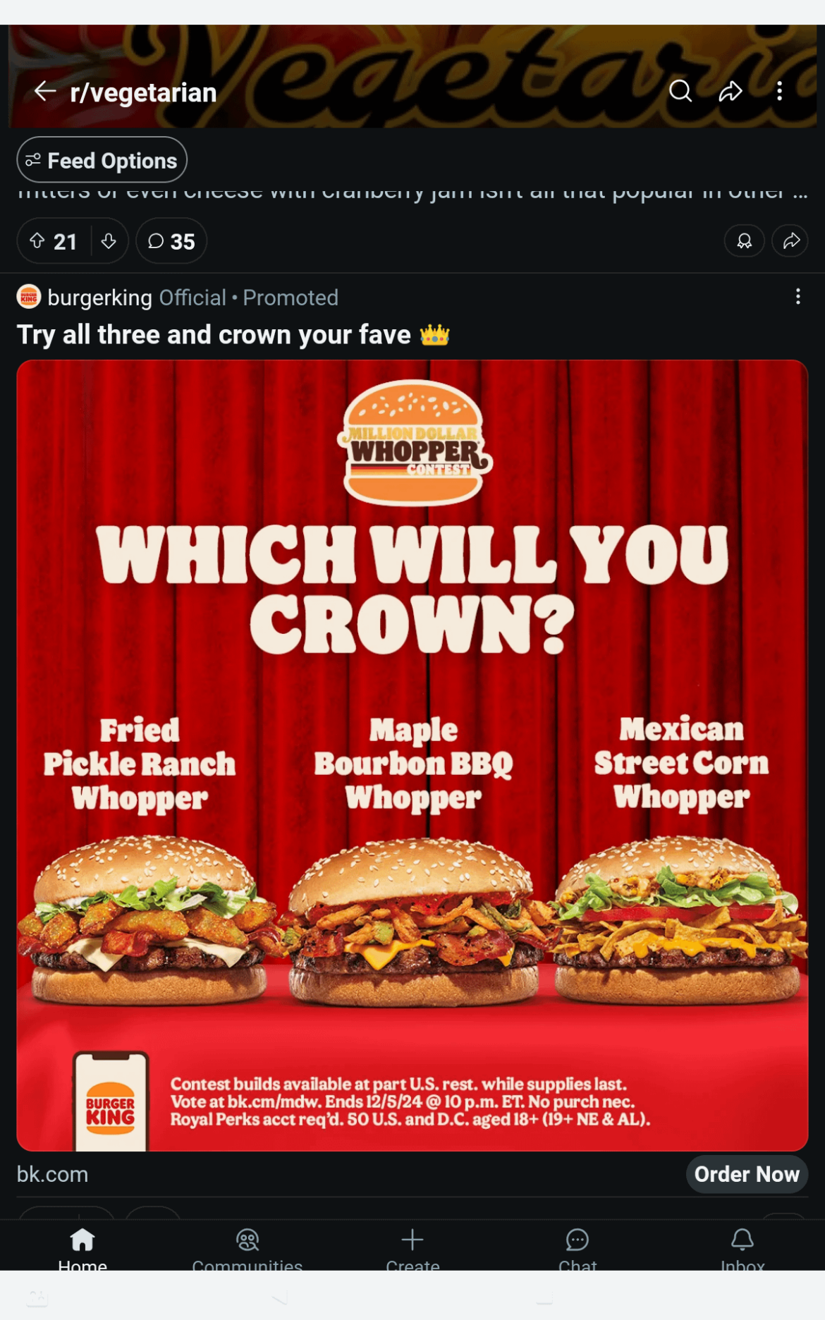 Uhhhh....Something tells me this ad isn't vegetarian.