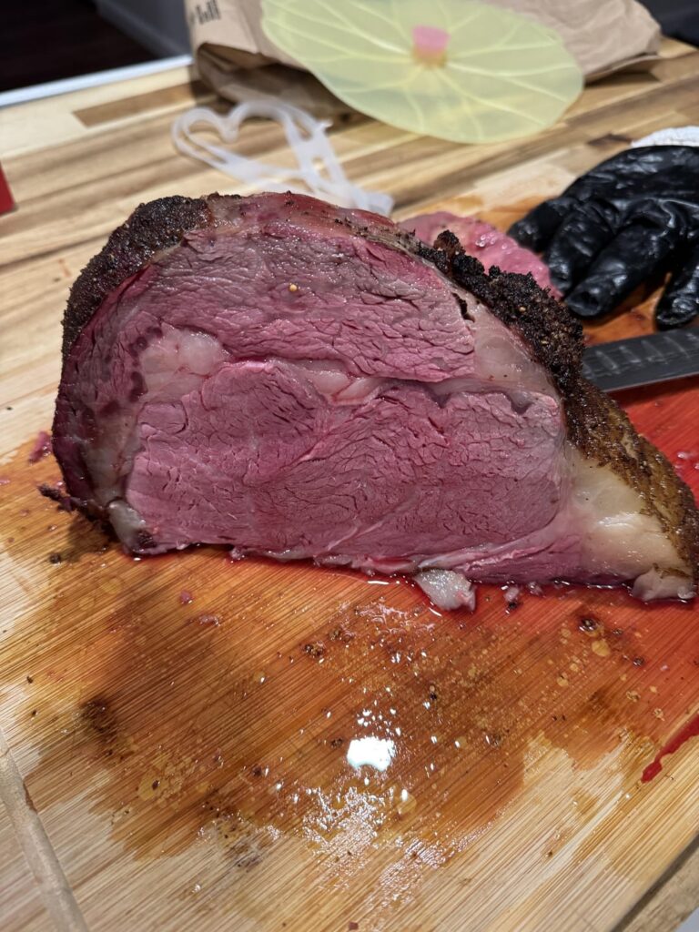 Weber Searwood Standing Rib Roast