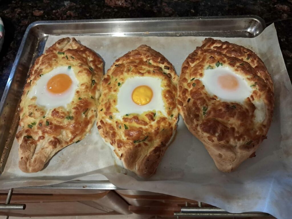 I tried my hand at making some Khachapuri