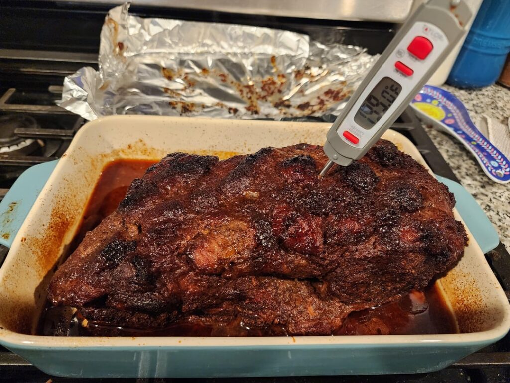 Cherry pie pulled pork for Halloween