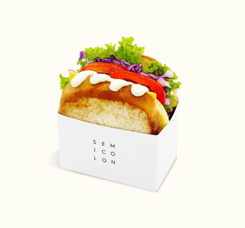 Calories in sandwiches from Semicolon Cafe?