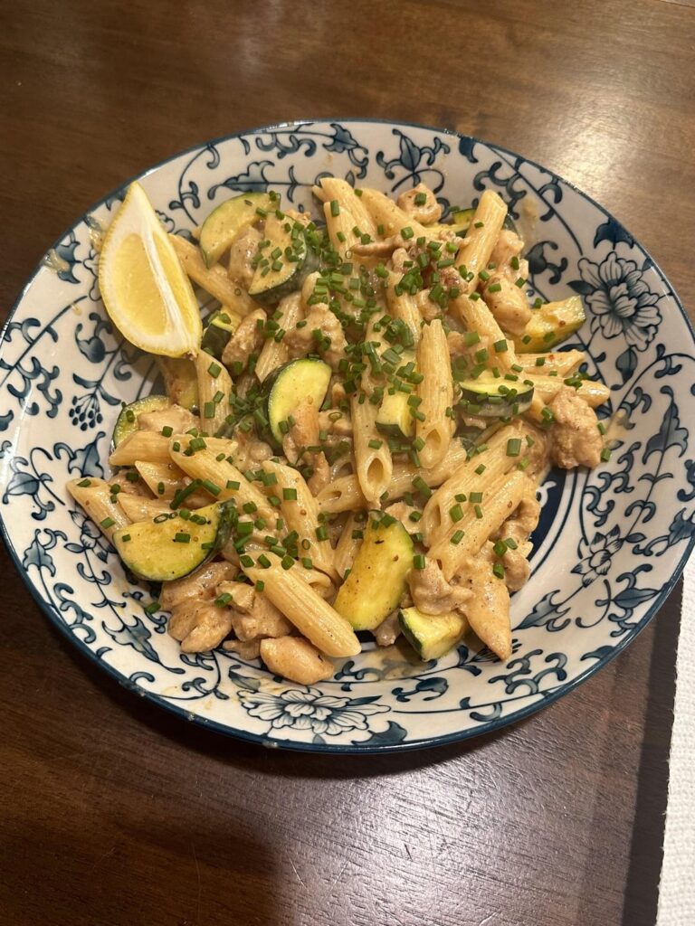 German-Style Smoky Chicken Penne